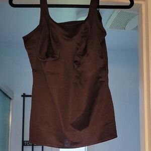 Ruby Ribbon Black Slim-Fit Camisole